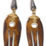 Bone earrings