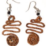 Banana bark earrings