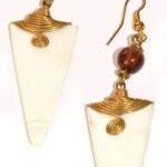 Bone earrings