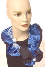 Blue, Black and Flower Print - Image 3