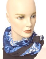 Blue, Black and Flower Print - Image 4